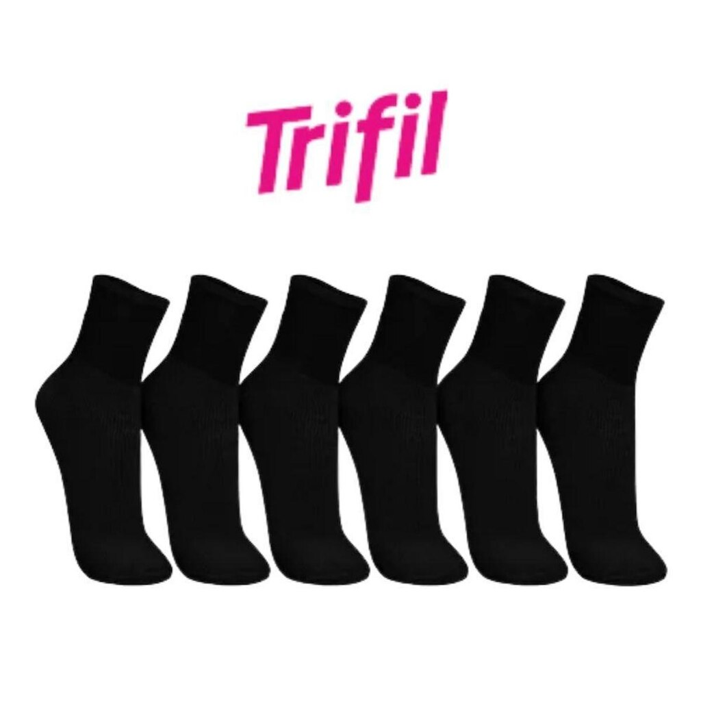 Kit 6 Pares Meia Unisex Trifil