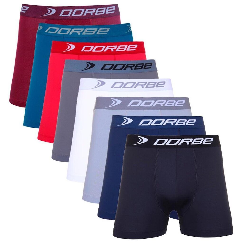 Kit 8 Cuecas Dorbe Boxer Microfibra