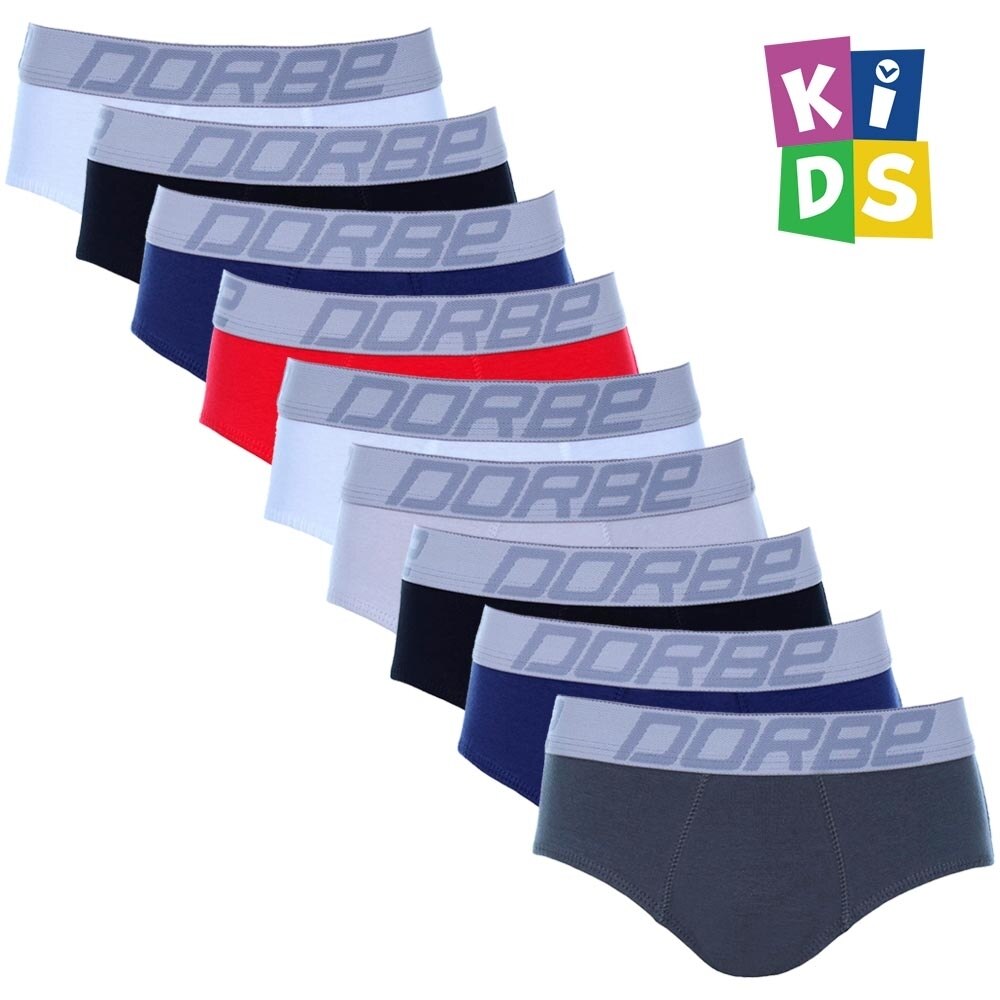 Kit 9 Cuecas Boxer Infantil Dorbe