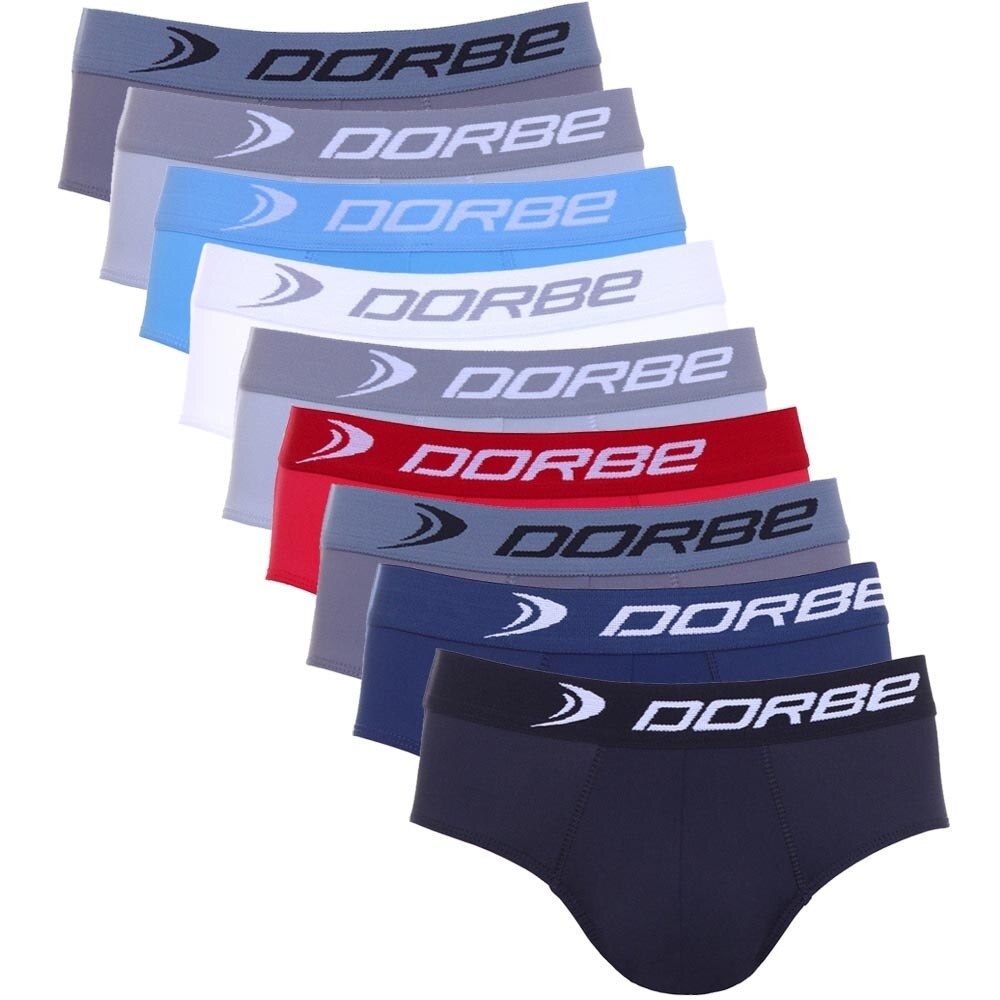 Kit 9 Cuecas Slip Dorbe