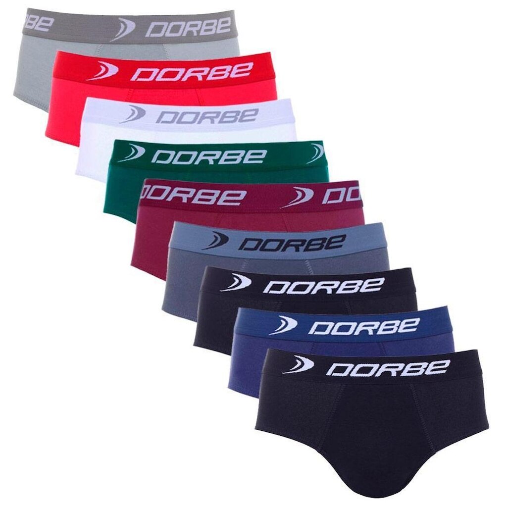 Kit 9 Cuecas Slip Dorbe