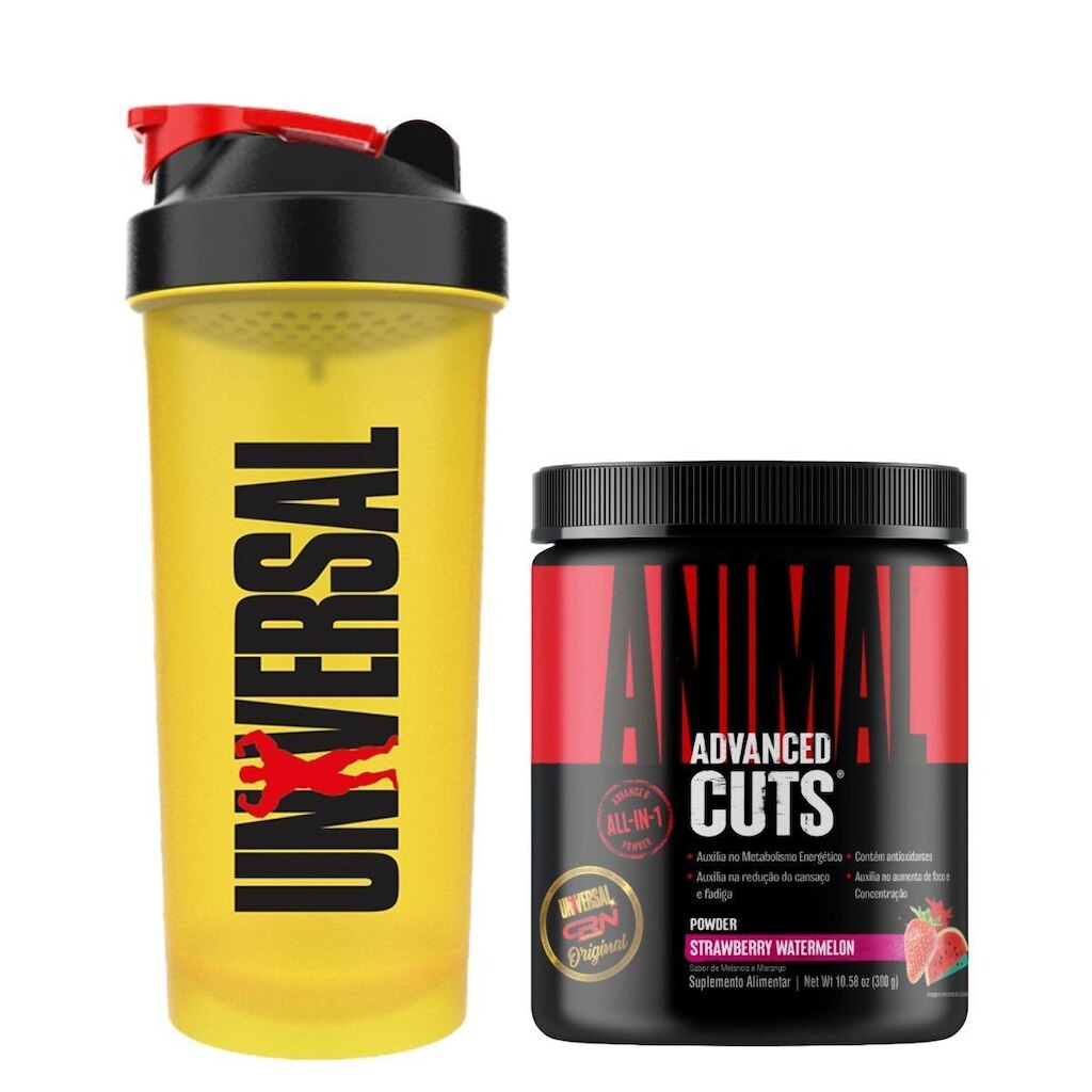Kit Animal Cuts 300g + Coqueteleira700ml Universal Nutrition
