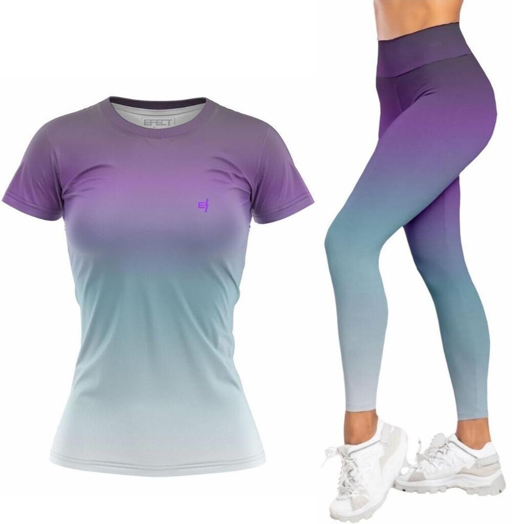 Kit Blusa Feminina Academia + Calça Legging Estampada