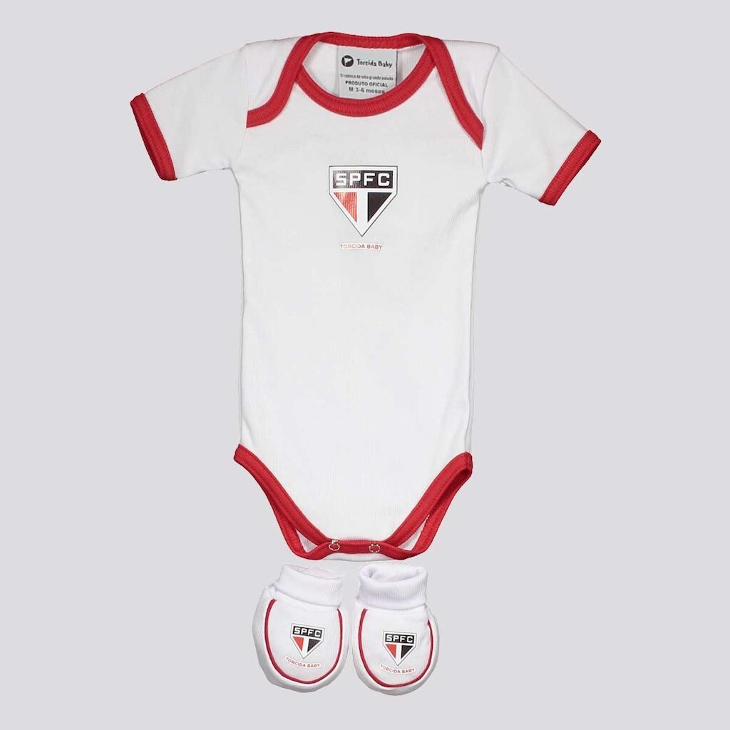 Kit Body São Paulo I Branco e Vermelho