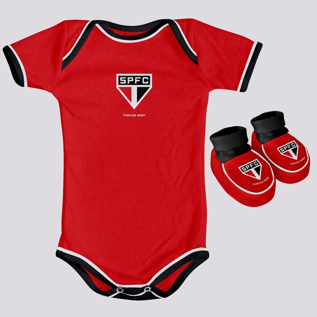 Kit Body São Paulo Infantil Vermelho