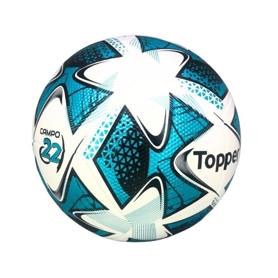 Kit Bola Topper Futebol Campo 22 Grama+ Bomba De Ar Oficial