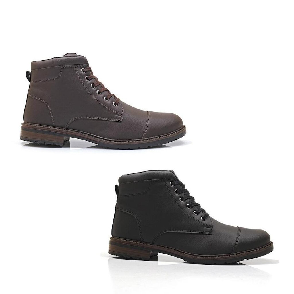 Kit Bota Masculina 2 Pares Pórtice Estilo Universitário