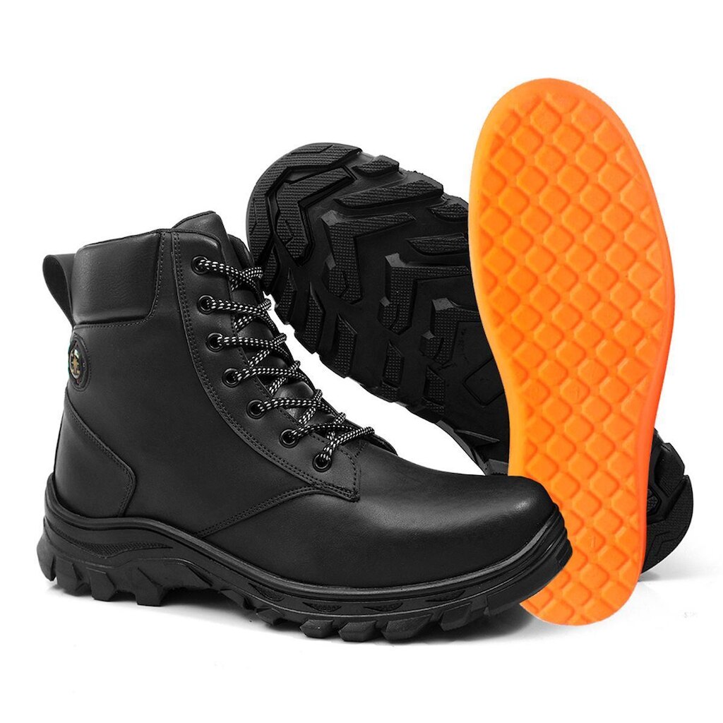 Kit Bota Masculina Adventure Com Palmilha Gel Trilha Tracking Resistente Confortavel