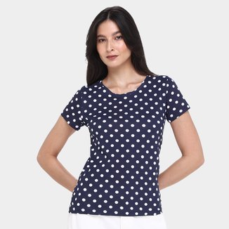 Kit Camiseta Básicos Poá c/ 2 Peças Feminina