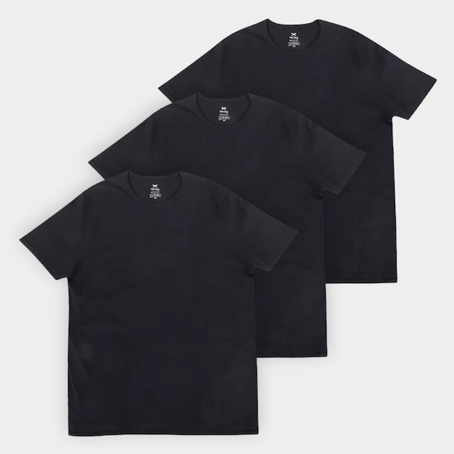 Kit Camisetas Hering Básicas Com 3 Peças Masculinas