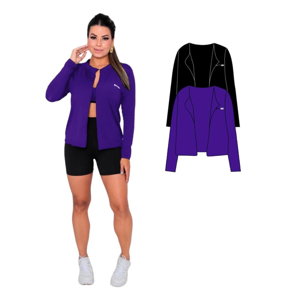 Kit Com 2 Casacos Camisas de Proteção UV Feminino