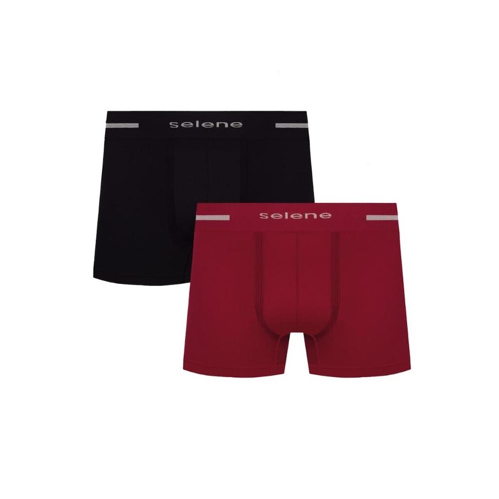 Kit Com 2 Cuecas Boxer Selene Box Microfibra Masculina