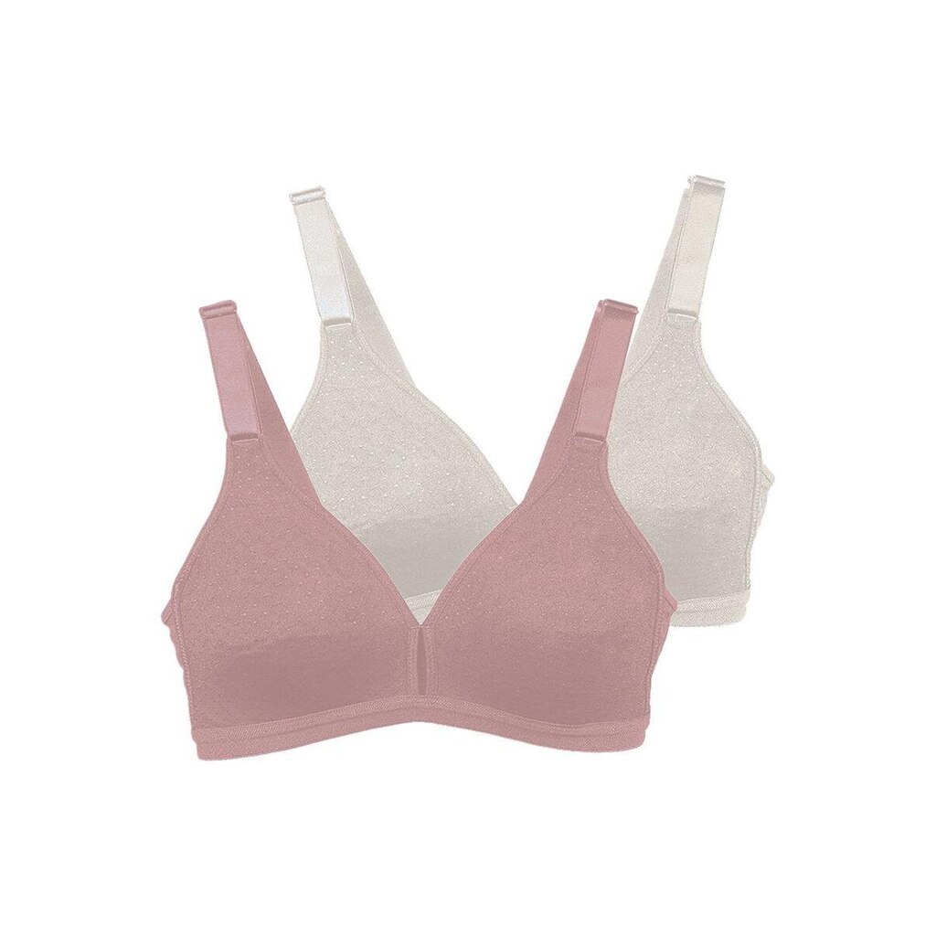 Kit com 2 Sutiãs sem Aro e sem Bojo Olimpo Demillus 61019  Branco