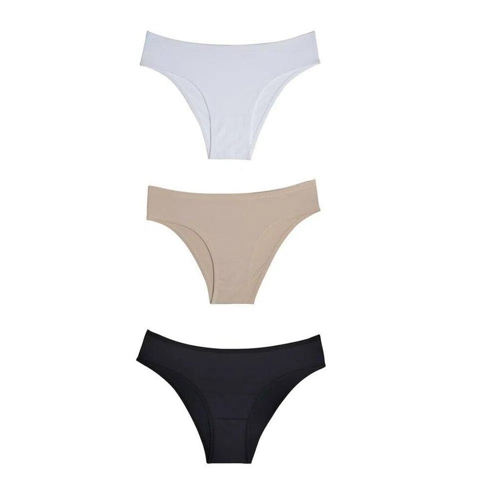 Kit Com 3 Calcinhas Biquini Em Cotton - DelRio