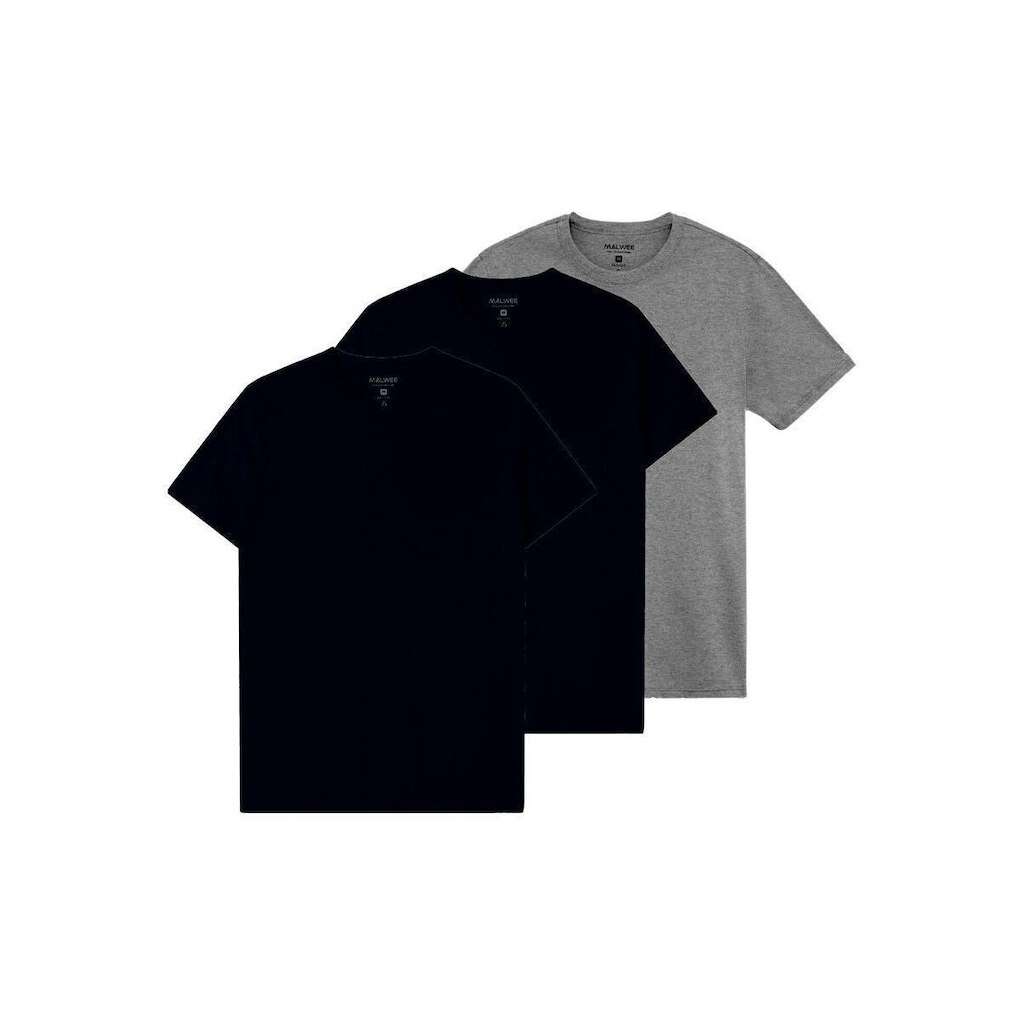Kit com 3 Camisetas Masculina Malwee 1000015037 Branco
