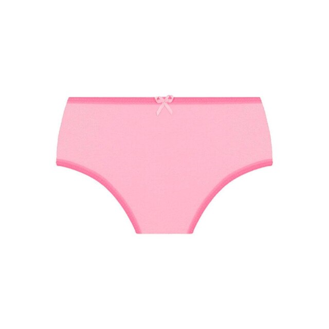 Kit com 6 Calcinhas Lobinha 18101-089 Infantil Rosa