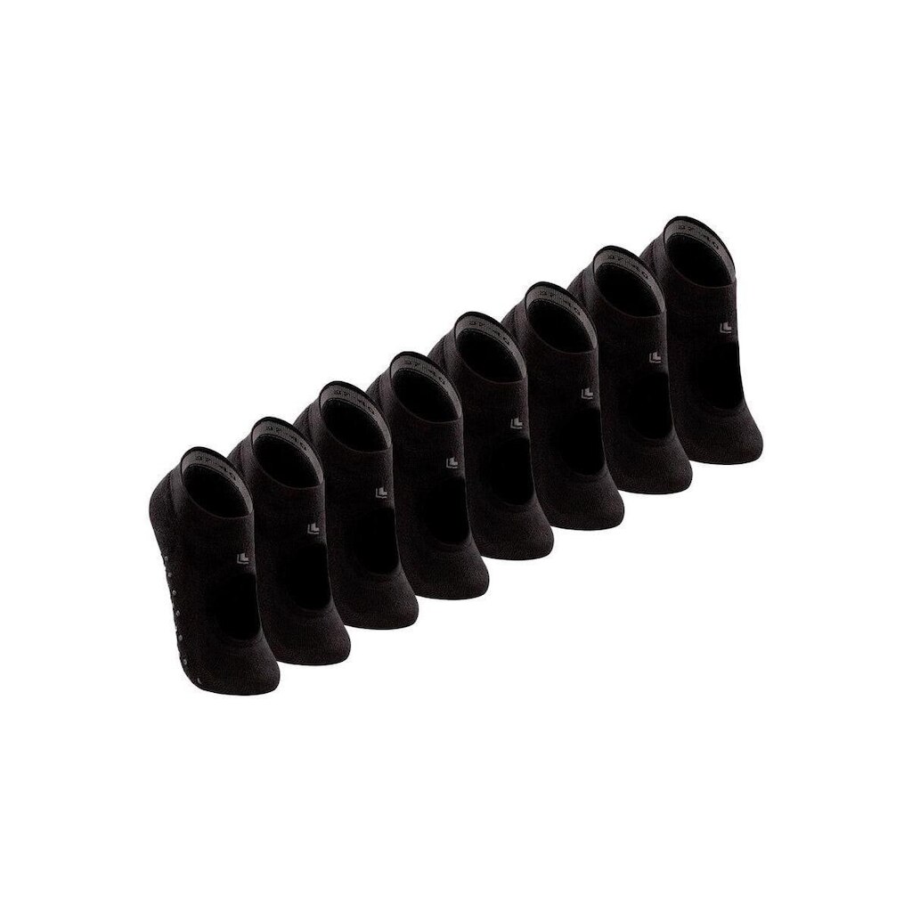 Kit com 8 Sapatilhas Antiderrapante Pilates Lupo 3286-003 Preto