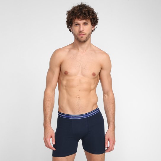 Kit Cueca Boxer Lupo Com Elástano 2 Peças