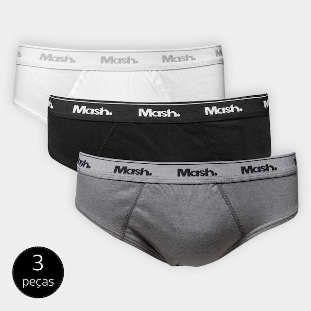 Kit Cueca Slip Mash 03 Peças