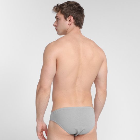 Kit Cueca Slip Zorba Lisas Com 6 Peças