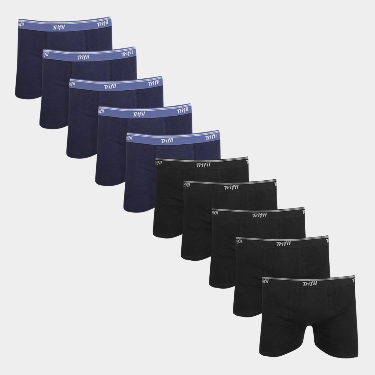 Kit Cuecas Boxer Trifil 10 Peças