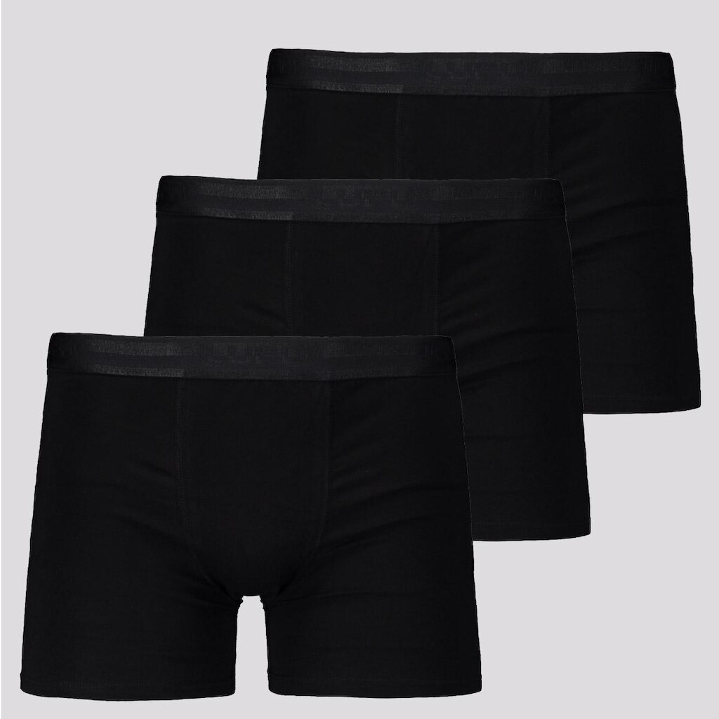 Kit de 3 Cuecas Boxer Lupo Elastic Soft Preta