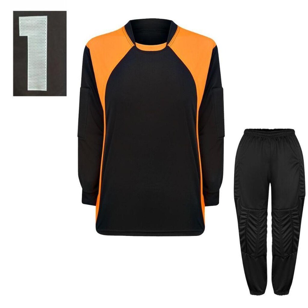 Kit Goleiro Infantil Juvenil Camisa E Calça Acolchoada Novo Modelo