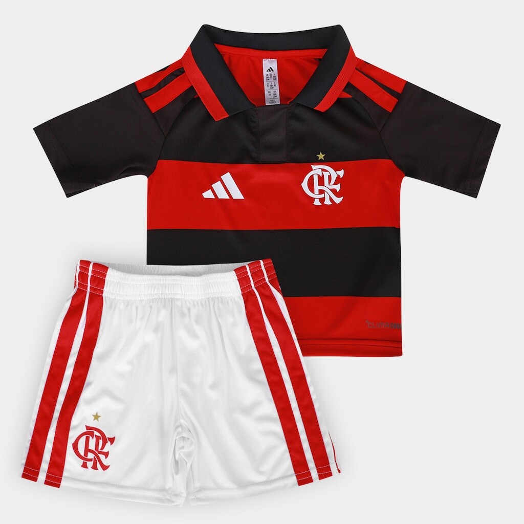 Kit Infantil Flamengo I 26/27 s/n Torcedor Adidas