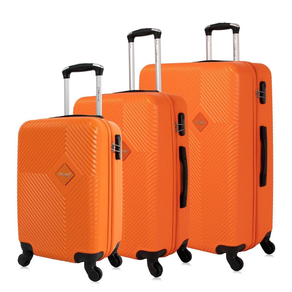 Kit malas de viagem 4 rodas 360 PMG Zug Laranja Swiss Move