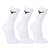 Kit Meia Cano Médio Mizuno Prime 3 Pares - Branco+Preto
