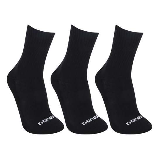 Kit Meia Gonew Básica Cano Alto c/ Pares