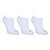 Kit Meia Infantil Cia da Meia Invisível 3 Pares - Branco