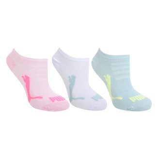 Kit Meia Infantil Puma Sapatilha 3 Pares