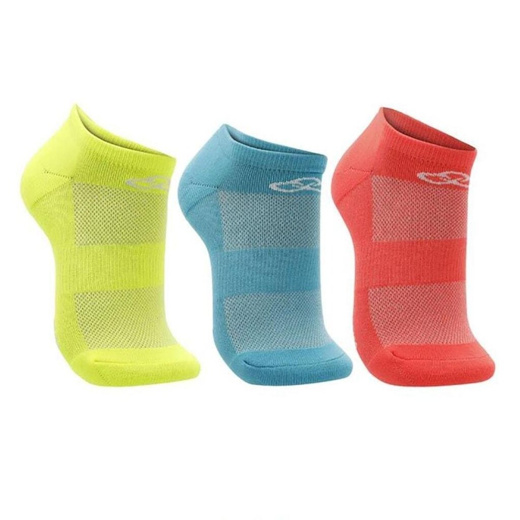 Kit Meia Olympikus Neon Invisível Poliamida Uniss