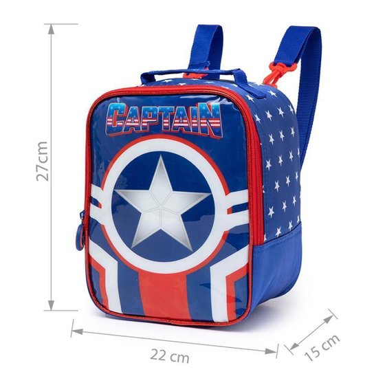 Kit Mochila Escolar Infantil Lancheira Térmica Estojo Menino
