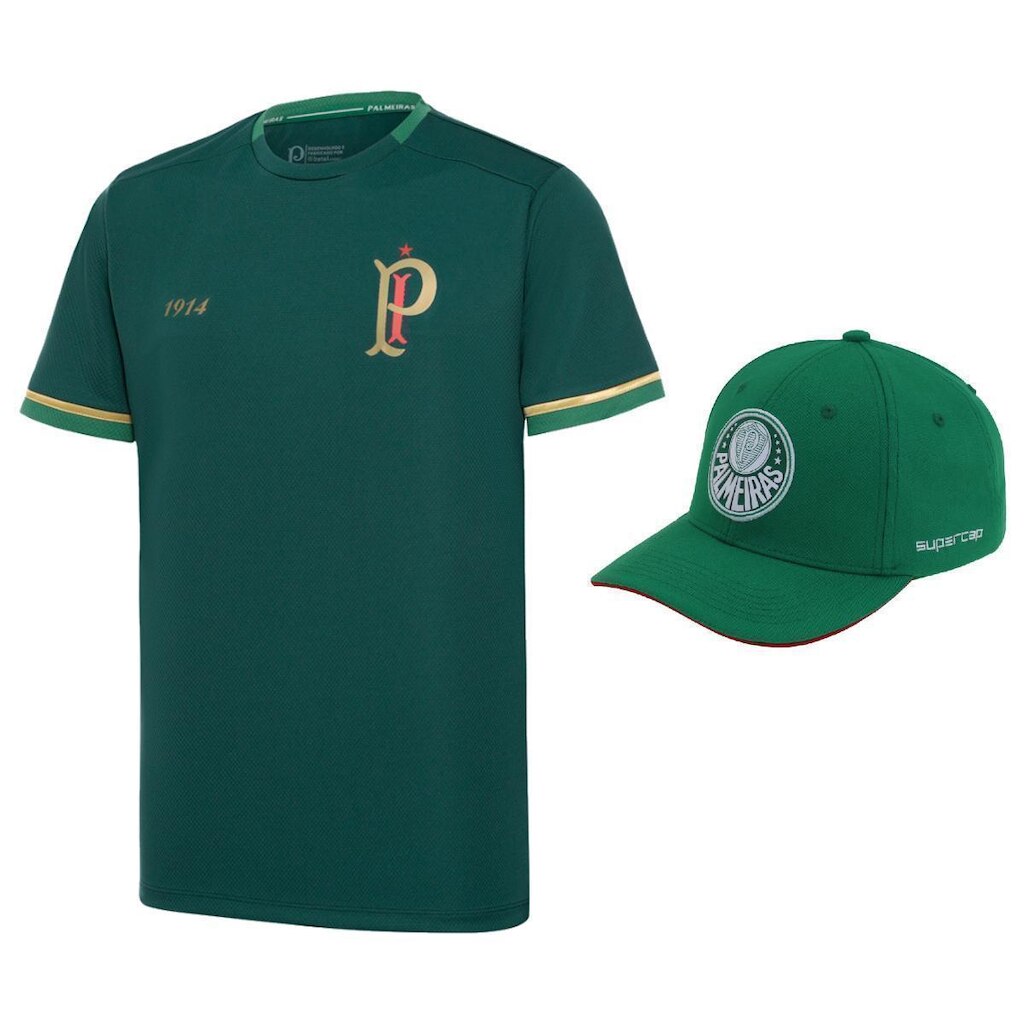 Kit Palmeiras Oficial Camisa Energy IV + Boné SuperCap - Masculino