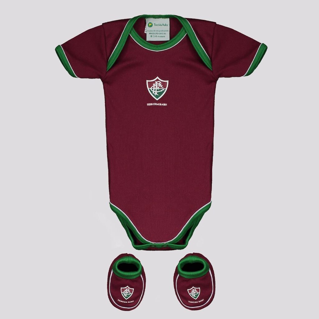 Kit Torcida Baby Body Fluminense Unissex