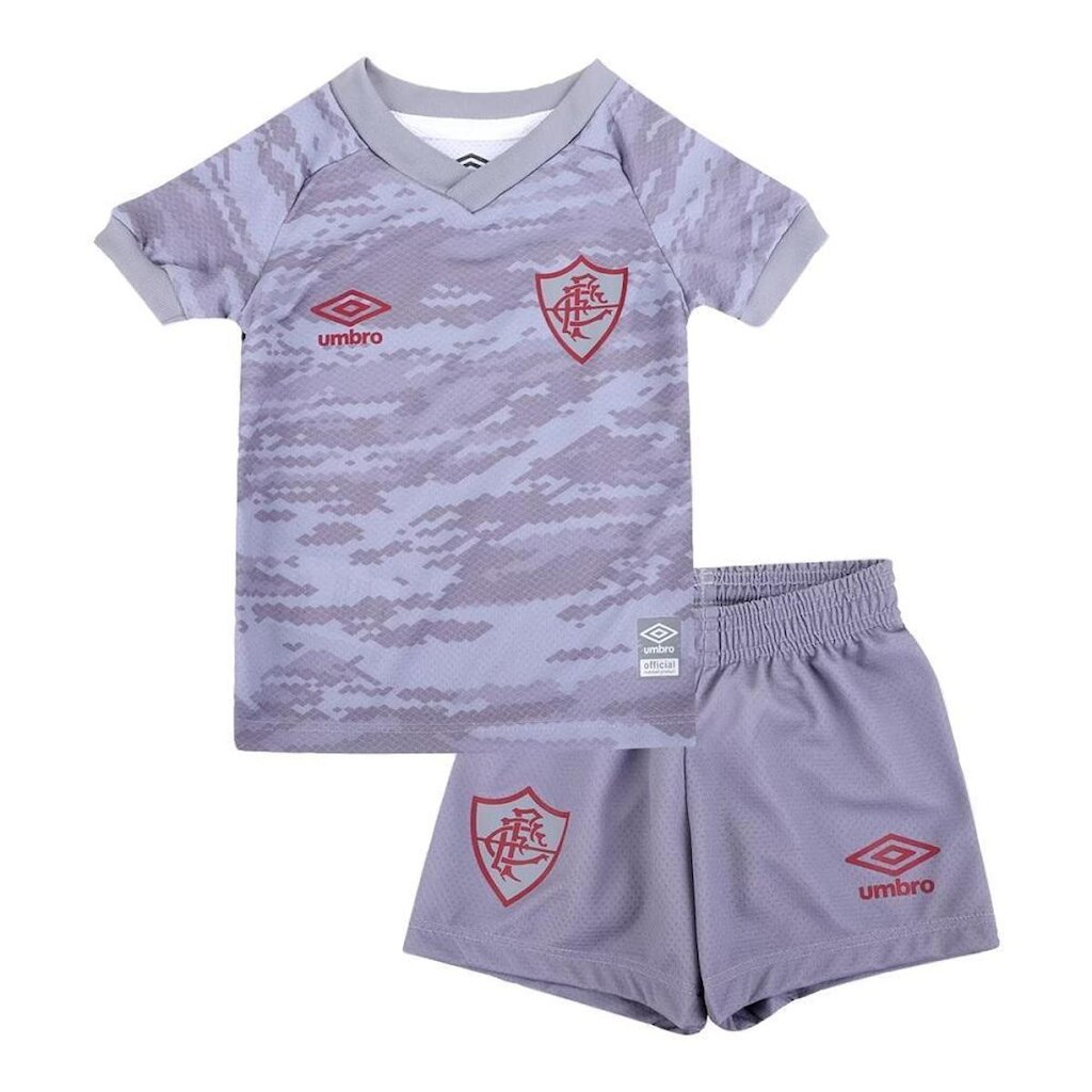 Kit Umbro Fluminense Oficial 3 2021 Infantil