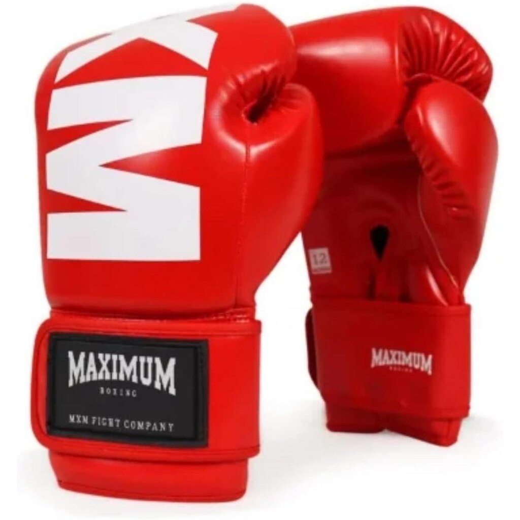 Luva de Boxe Muay Thai MXM Maximum Vermelho