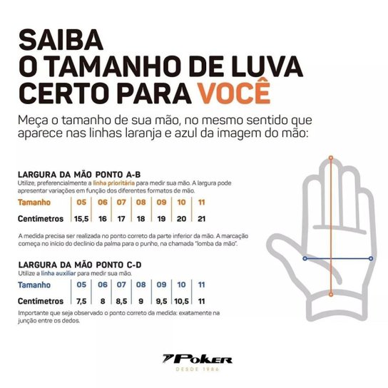 Luva de Goleiro Infantil Poker 7 Training Basic Junior