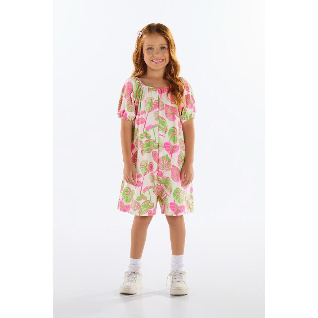 Macaquinho Estampado para Menina Quimby