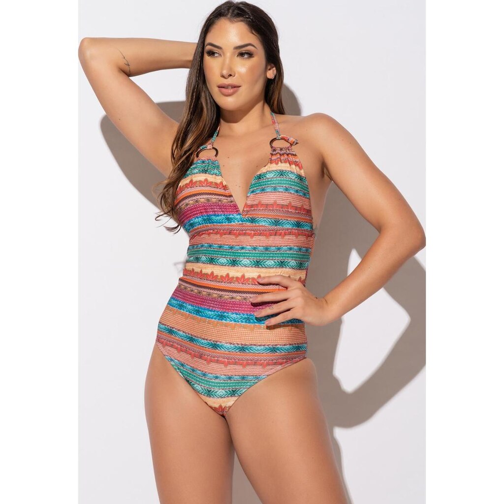 Maiô Estampado Bojo Feminino Lycra Moda Praia Asa Delta Mvb Modas