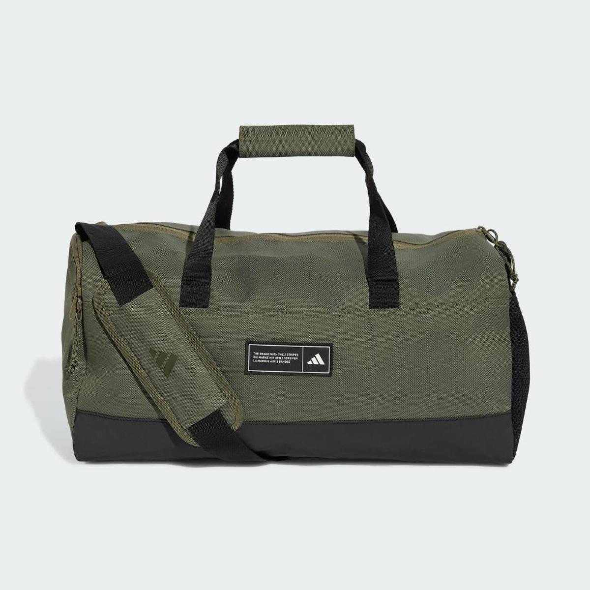 Mala adidas Duffel Média Weekender Três Listras - Verde+Preto