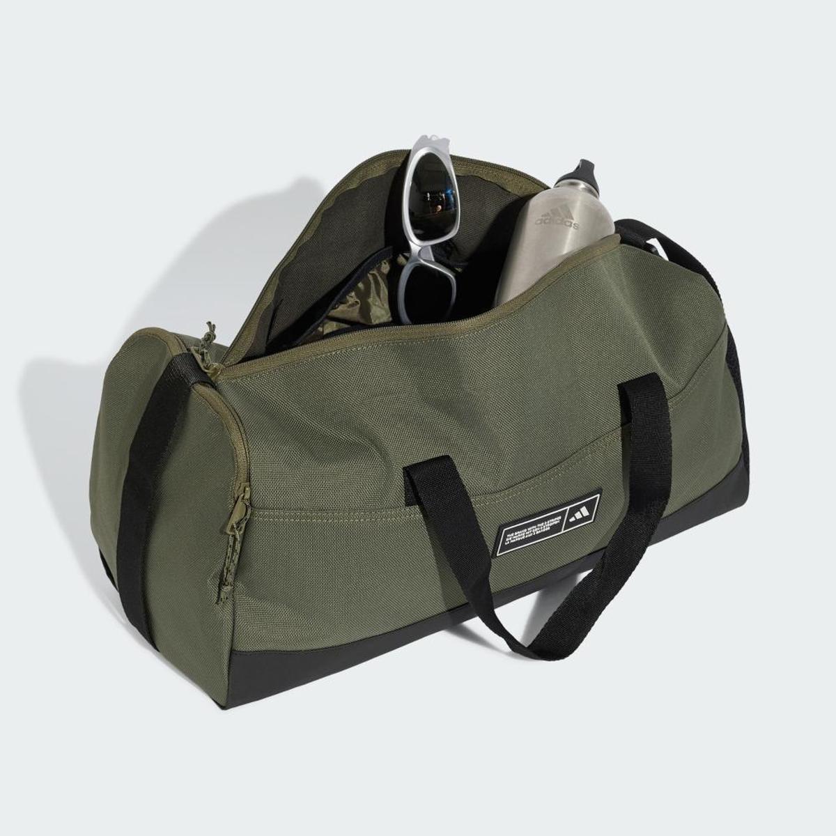 Mala adidas Duffel Média Weekender Três Listras - Verde+Preto