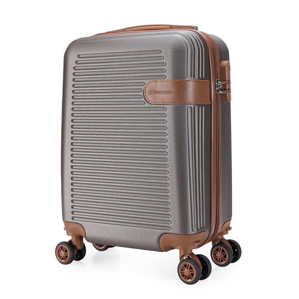 Mala de Bordo Pequena Swissport com Rodas 360° Compacta Resistente Semi-Rigida
