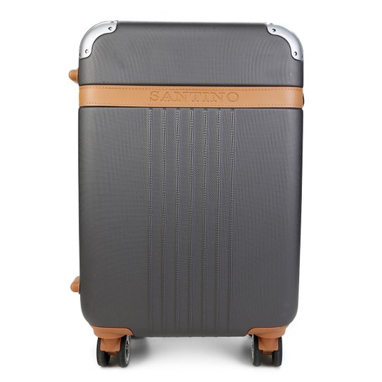 Mala Santino Athena ABS Pequena - Chumbo Menor preço em Mala Santino Athena ABS Pequena - Chumbo