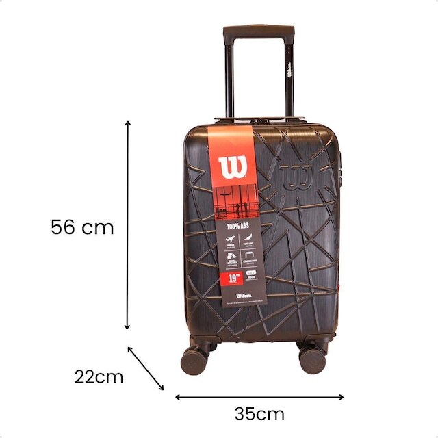  Mala Viagem Bordo Rodas Giro 360 Resistente 10kg Wilson
