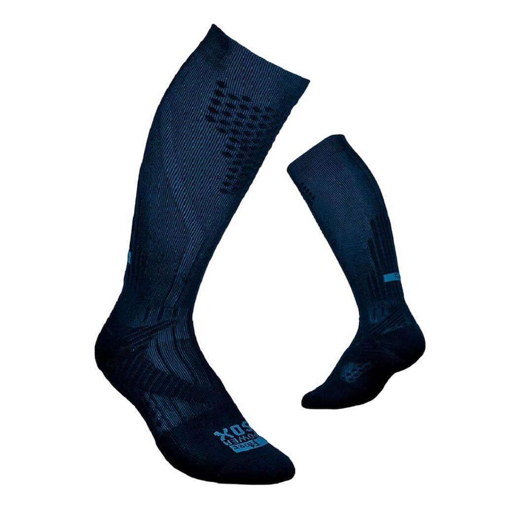 MEIA COMPR GRADUADA CANO ALTO SOXCMC-8191 - AZUL/PRETO G