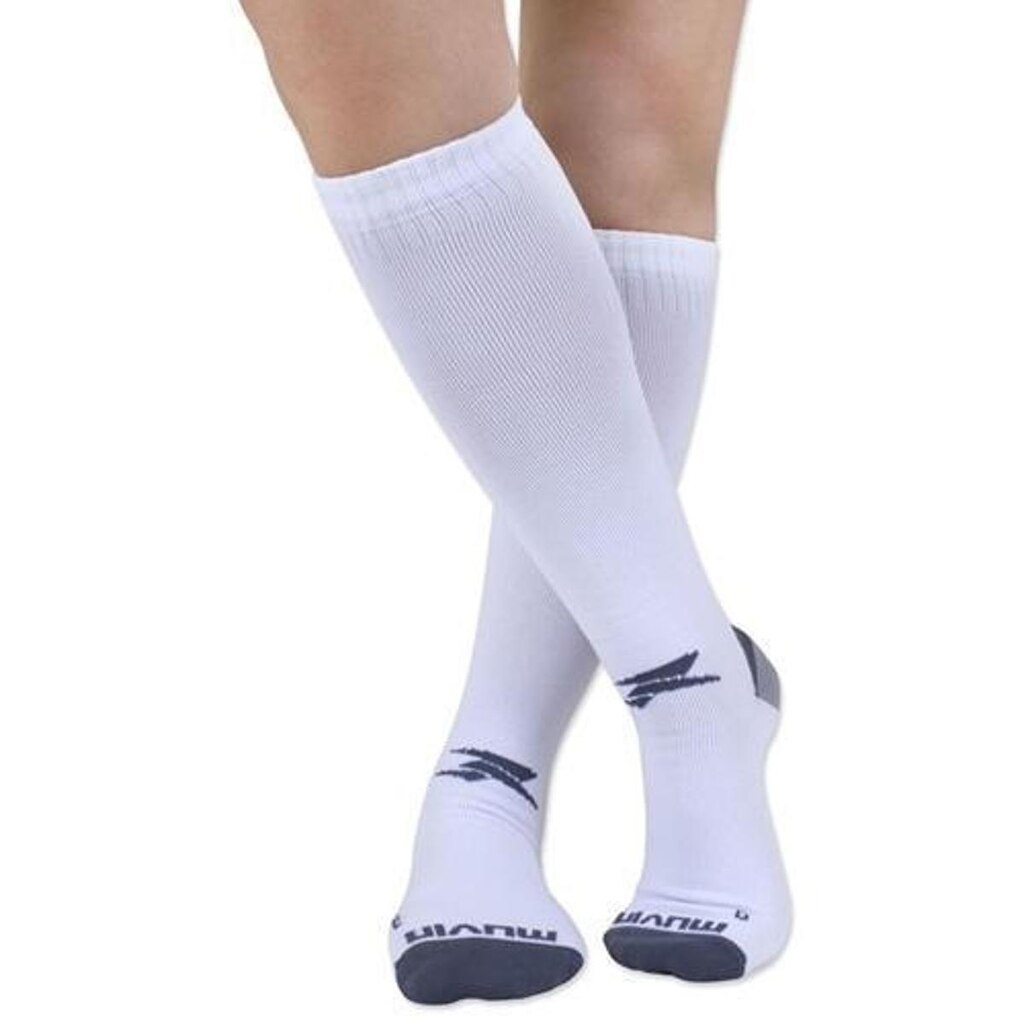 Meia de Compressão Cano Longo Solid Muvin Para Exercícios – Conforto e Proteção Contra Bolhas
