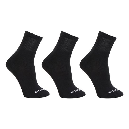 Meia Gonew Cano Médio Pacote C/3 Pares - Preto é ruim? Meia Gonew Cano Médio Pacote C/3 Pares - Preto é boa?